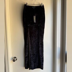 NWT Widow Time Stands Still Maxi Crushed Velvet Skiry M